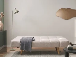 Sovesofa 2 personers INGARO Boucle Cremehvid