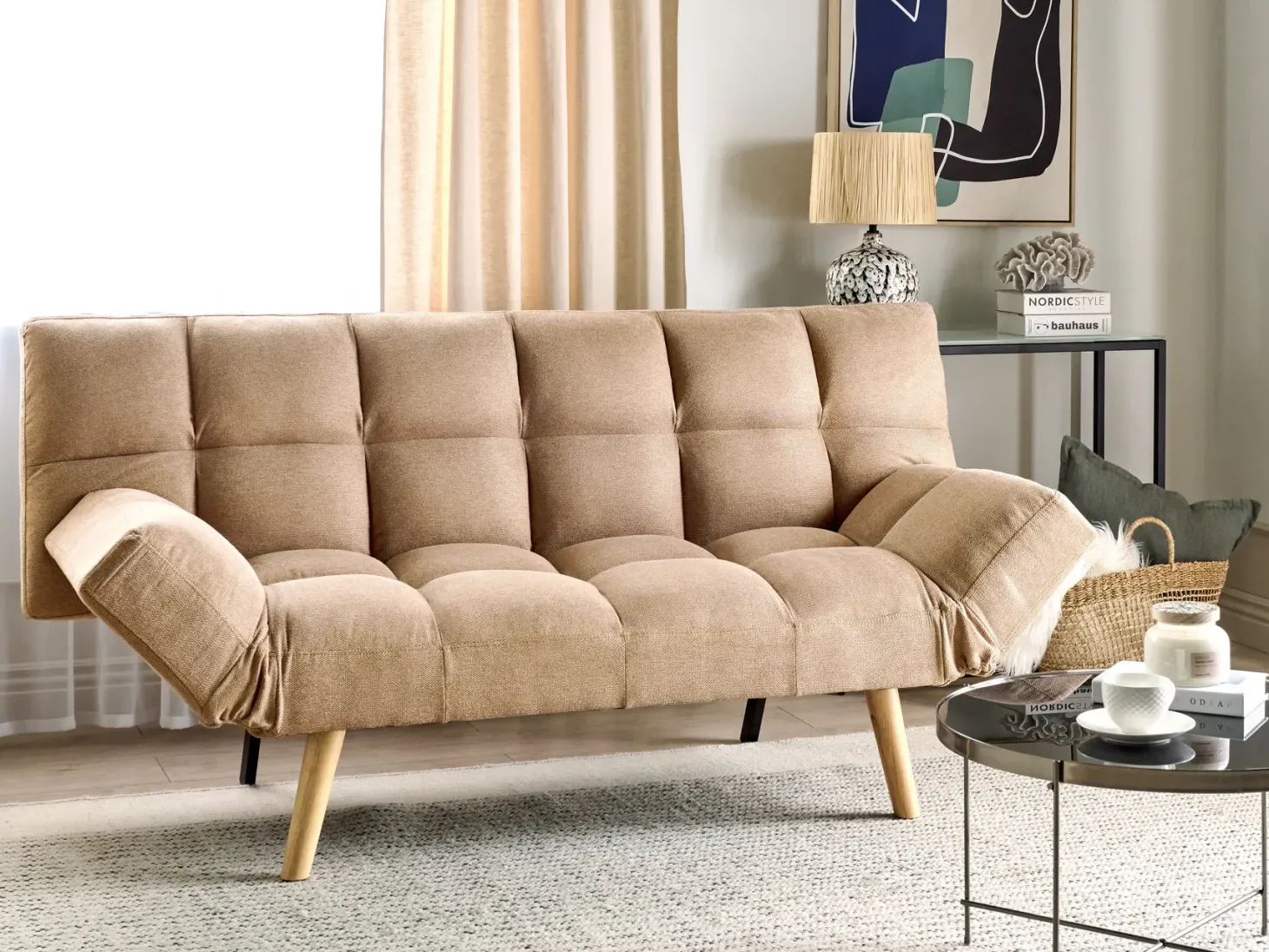 Sovesofa 2 personers INGARO Lysebrun