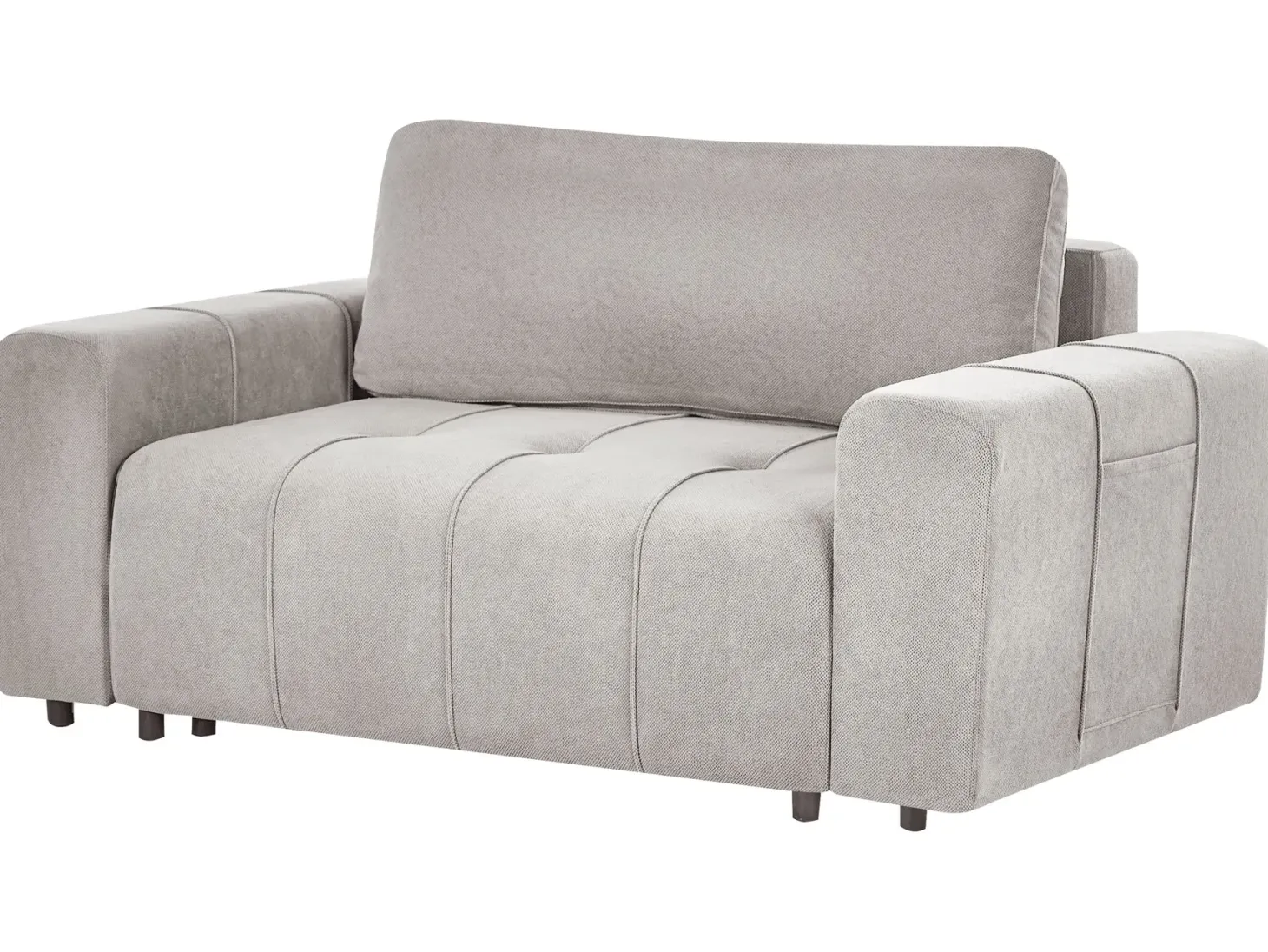 Sovesofa 2 personers INNVIK Lysegrå med opbevaring