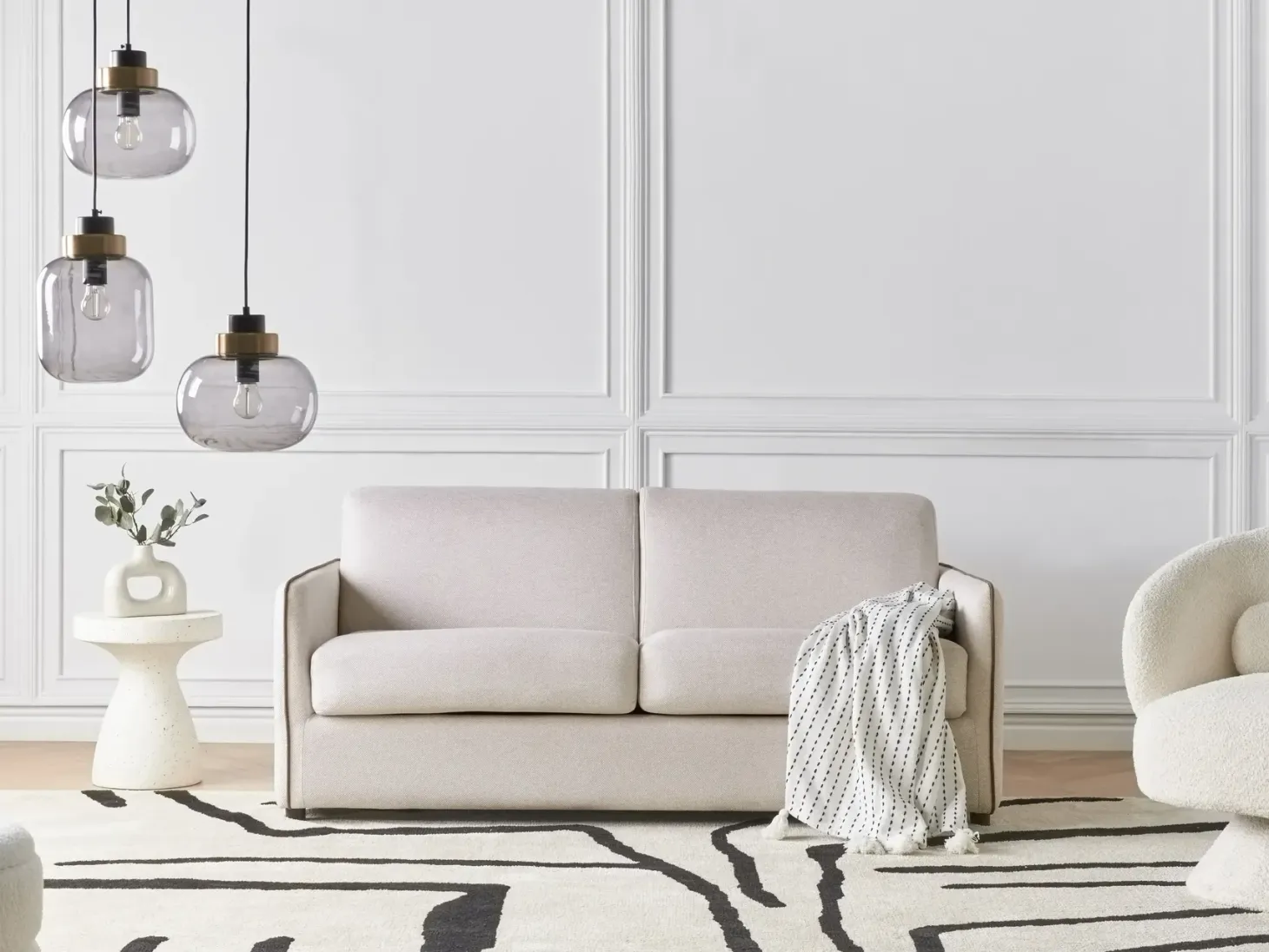 Sovesofa 2 personers ISHOJ Lys Beige