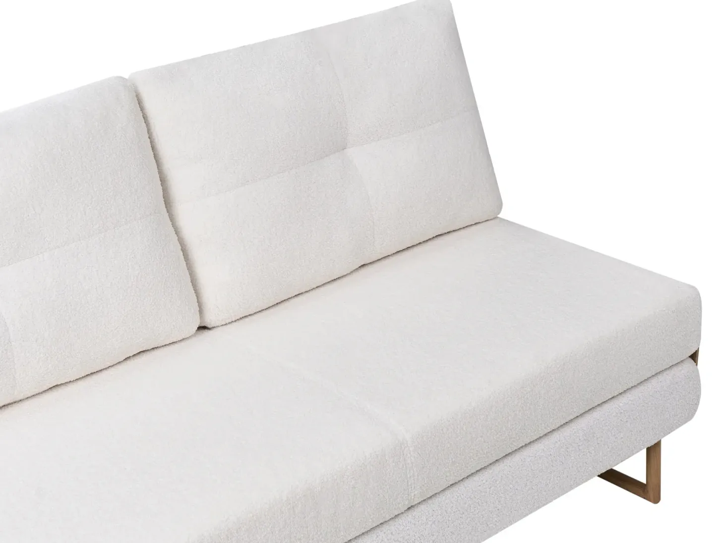 Sovesofa 3 personers JERSLEV Boucle Cremehvid
