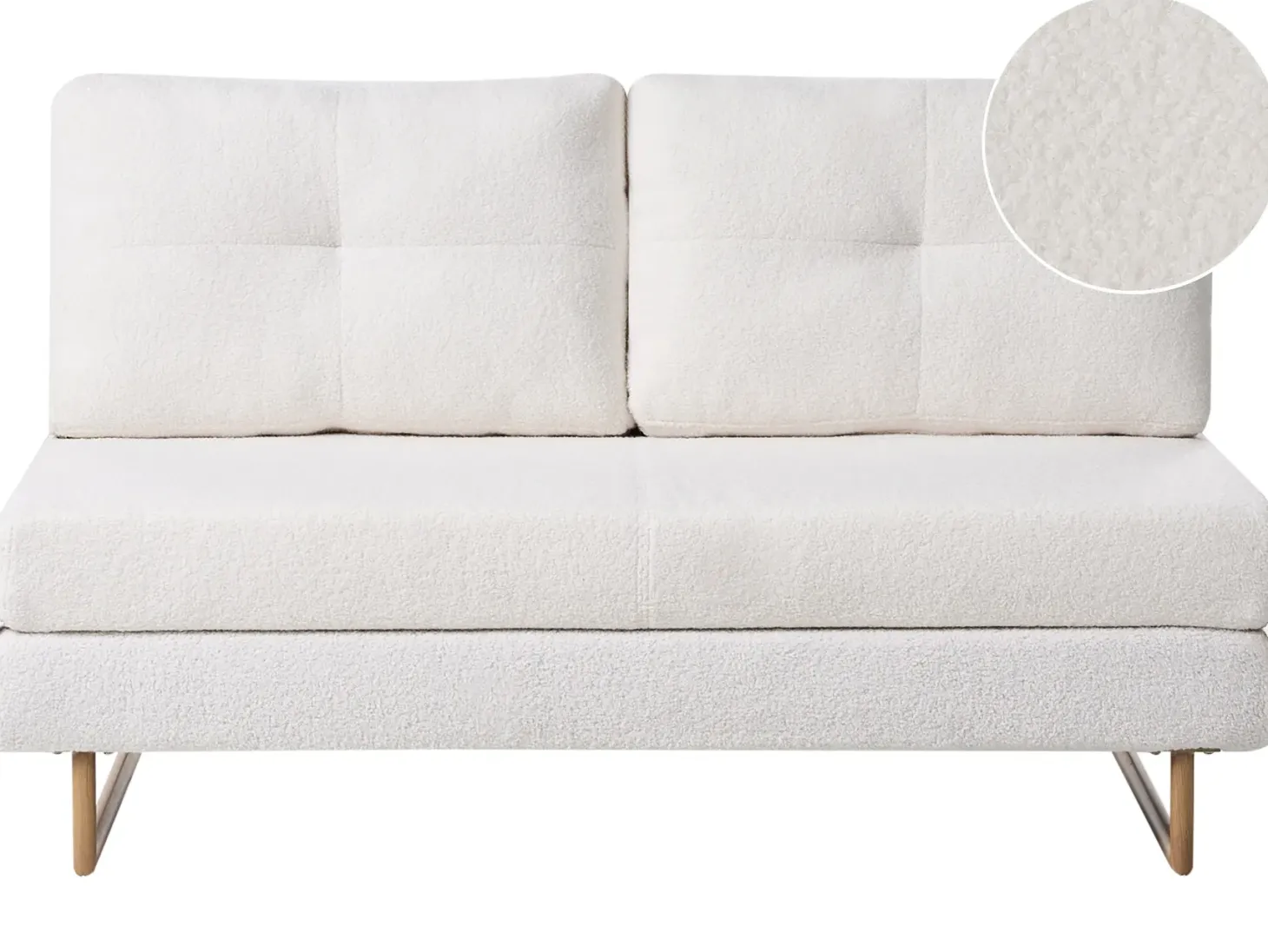 Sovesofa 3 personers JERSLEV Boucle Cremehvid