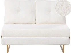 Sovesofa 2 personers JERSLEV Boucle Cremehvid