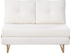 Sovesofa 2 personers JERSLEV Boucle Cremehvid