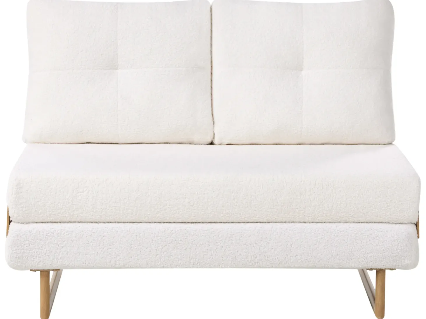 Sovesofa 2 personers JERSLEV Boucle Cremehvid