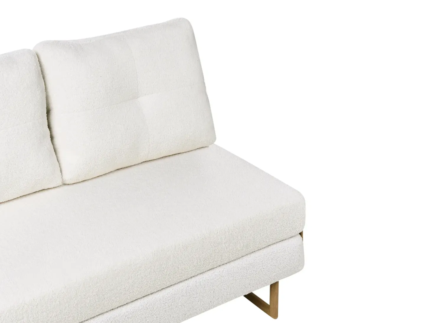 Sovesofa 2 personers JERSLEV Boucle Cremehvid
