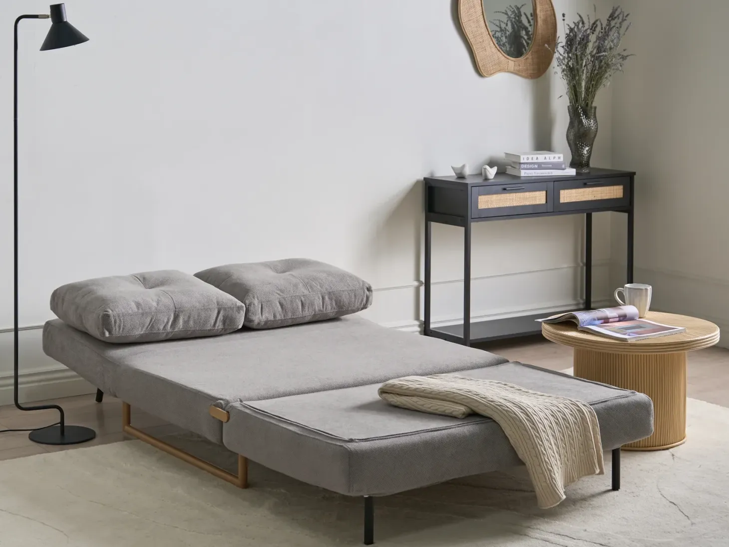 Sovesofa 2 personers JERSLEV Grå