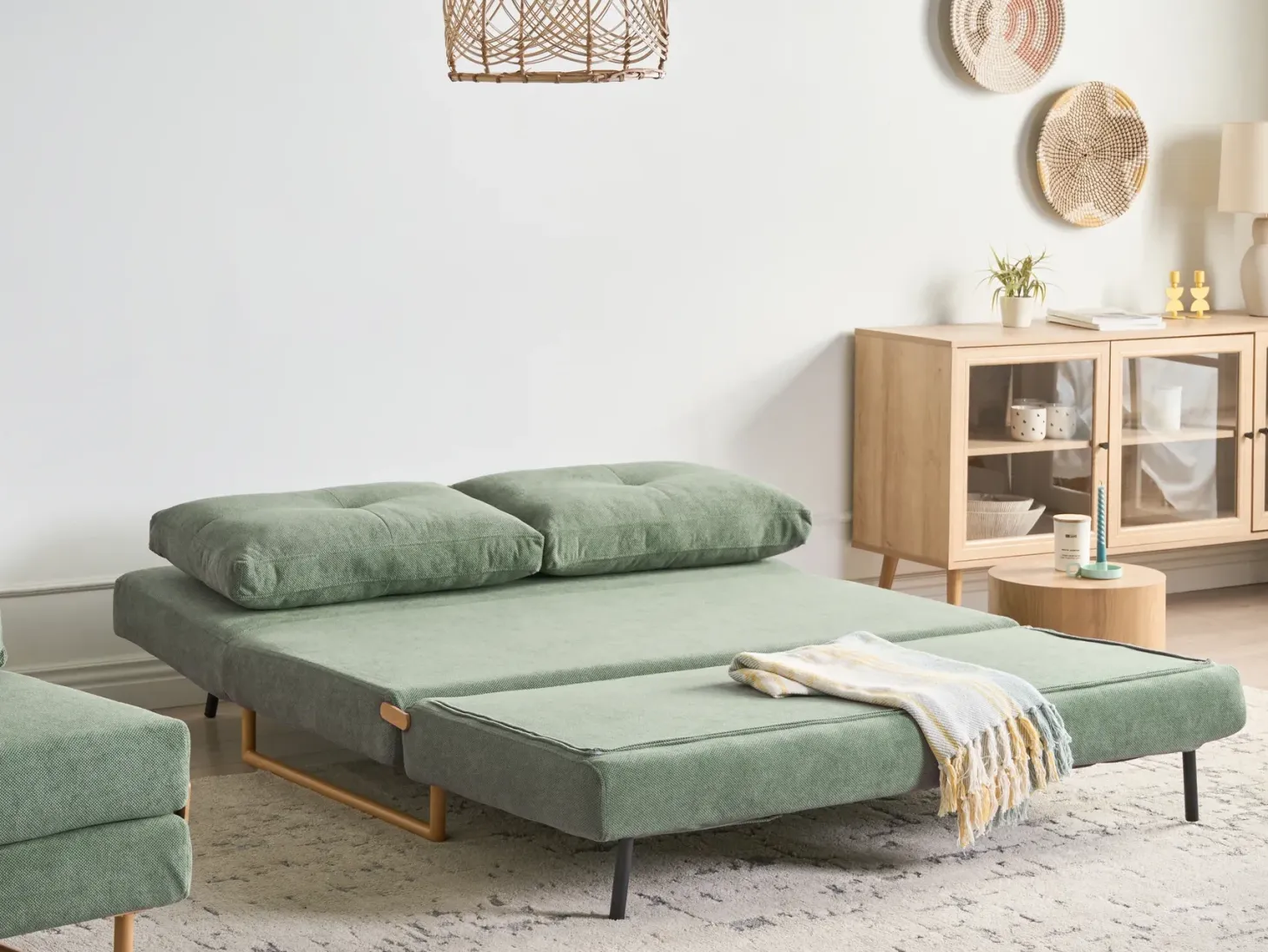 Sovesofa 3 personers JERSLEV Lysegrøn