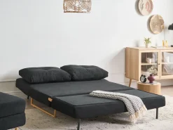 Sovesofa 3 personers JERSLEV Sort