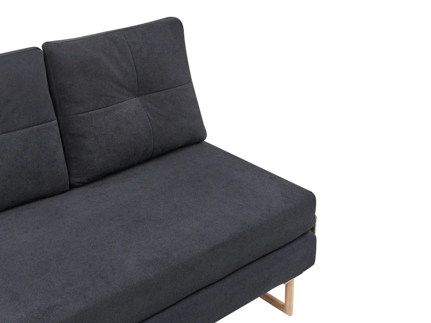 Sovesofa 2 personers JERSLEV Sort
