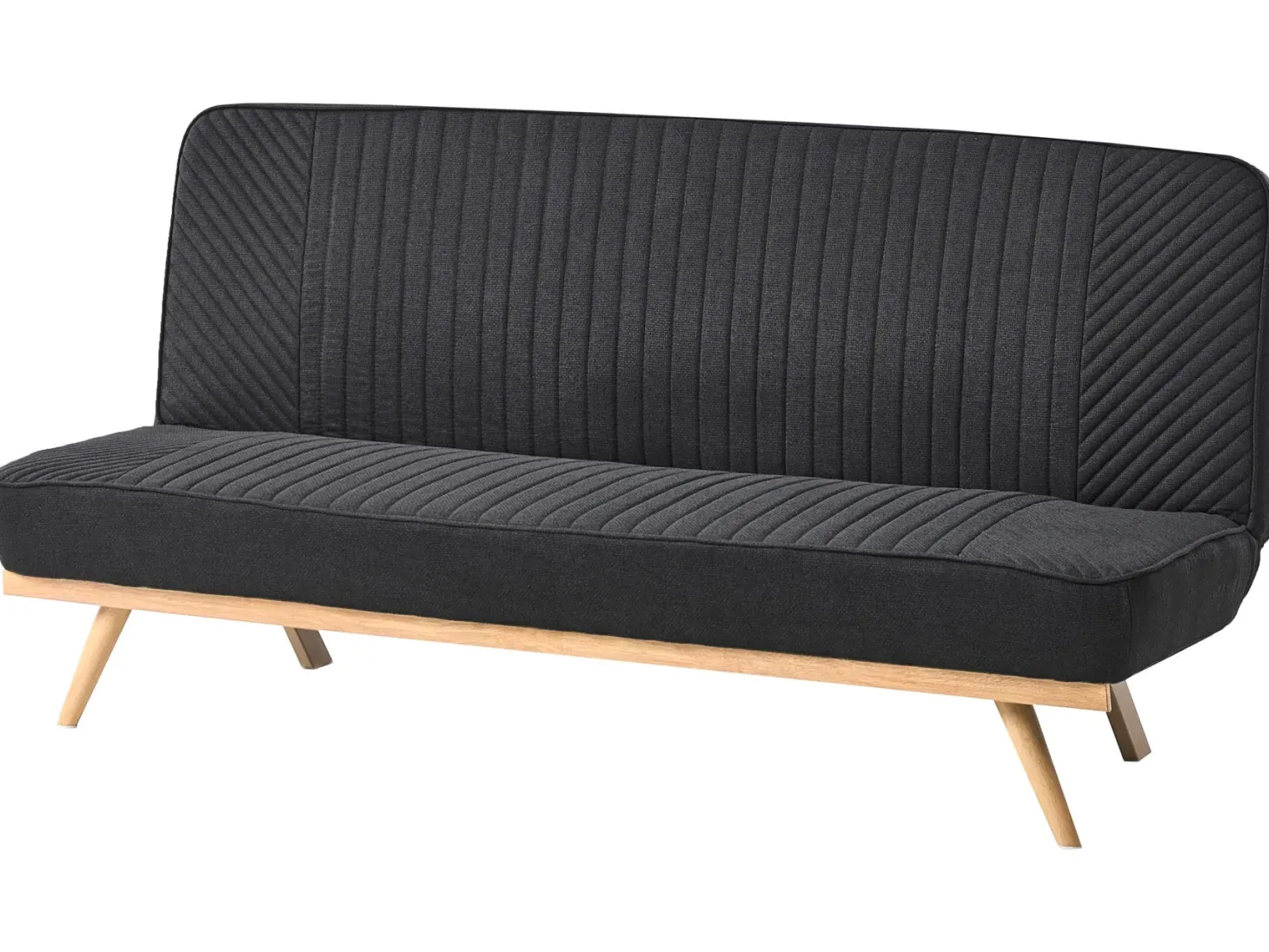 Sovesofa 2 personers KALFAFEL Sort