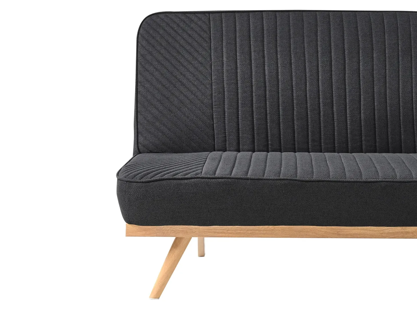 Sovesofa 2 personers KALFAFEL Sort