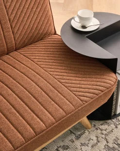 Sovesofa 2 personers KALFAFEL Guldbrun