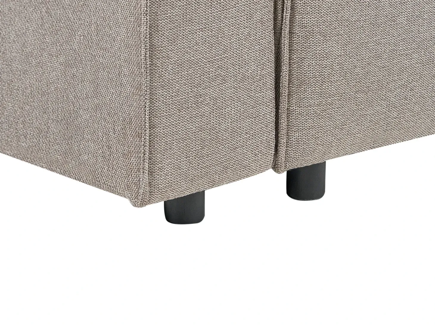 Sovesofa 3 personers KARILA Brungrå med opbevaring Venstrevendt