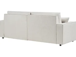 Sovesofa 3 personers KARILA Lys Beige med opbevaring Venstrevendt