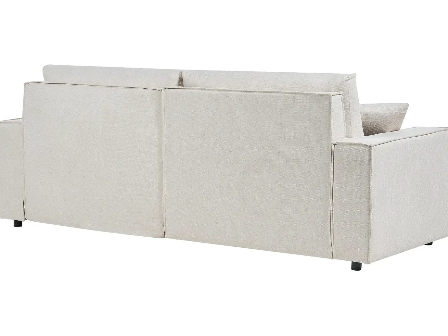 Sovesofa 3 personers KARILA Lys Beige med opbevaring Venstrevendt