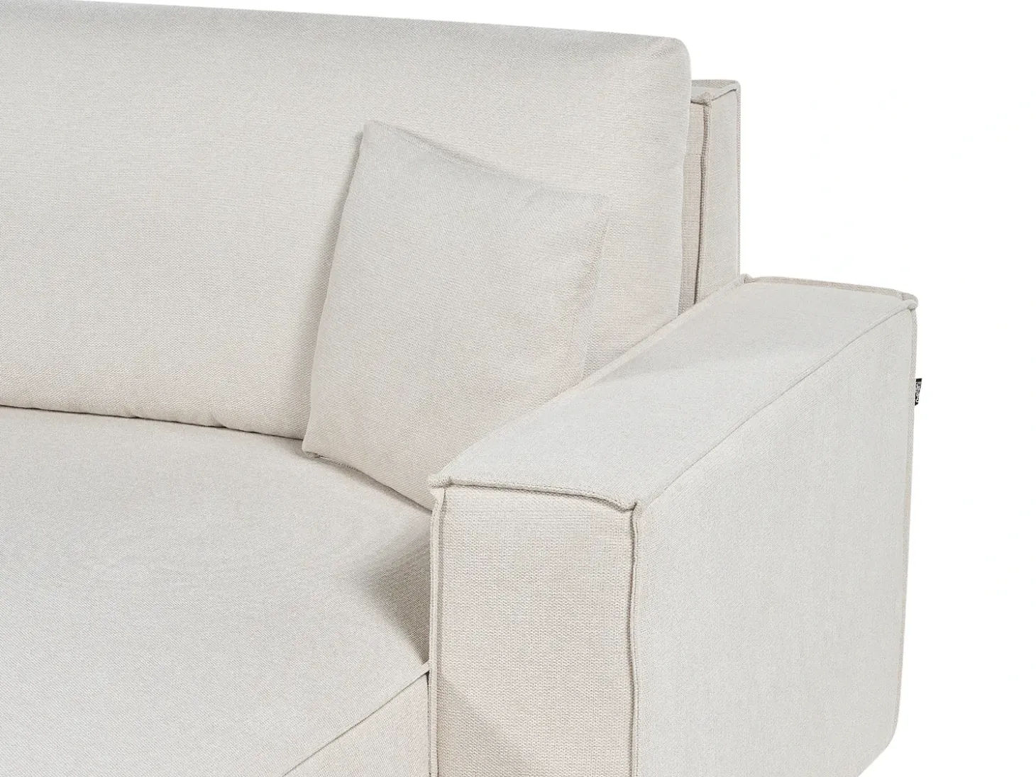 Sovesofa 3 personers KARILA Lys Beige med opbevaring Venstrevendt