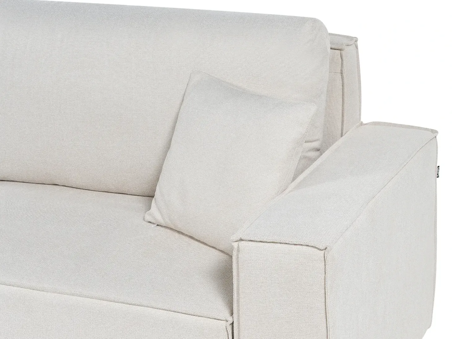 Sovesofa 3 personers KARILA Lys Beige med opbevaring Højrevendt