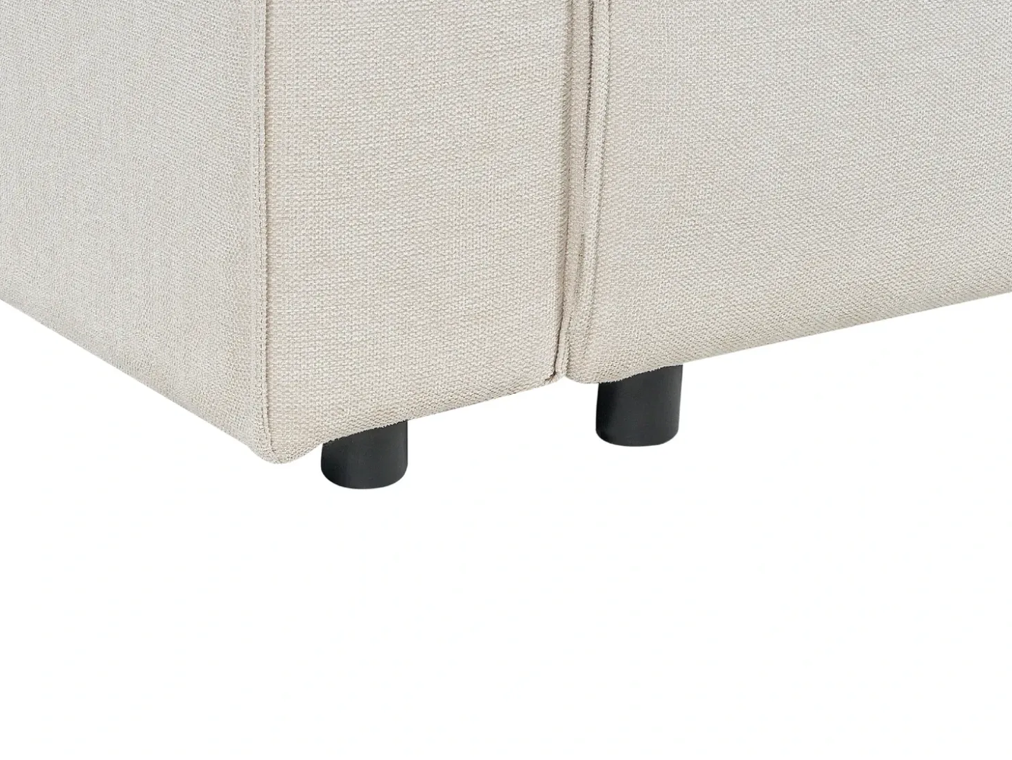 Sovesofa 3 personers KARILA Lys Beige med opbevaring Højrevendt