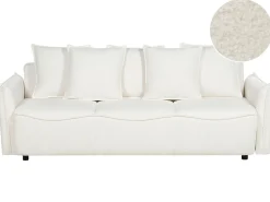Sovesofa 3 personers KRAMA Boucle Hvid med opbevaring