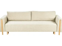 Sovesofa 3 personers KVAM Boucle Cremehvid med opbevaring