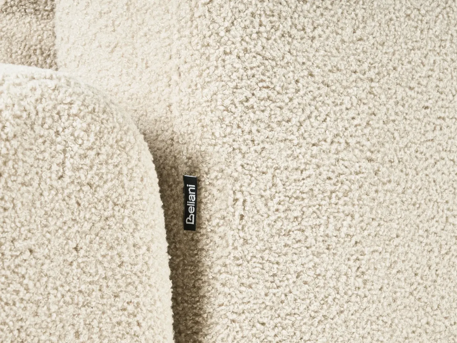 Sovesofa 3 personers KVAM Boucle Cremehvid med opbevaring
