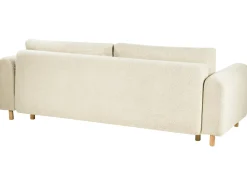 Sovesofa 3 personers KVAM Boucle Cremehvid med opbevaring