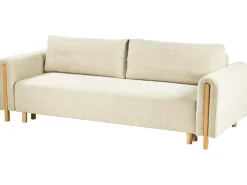 Sovesofa 3 personers KVAM Boucle Cremehvid med opbevaring