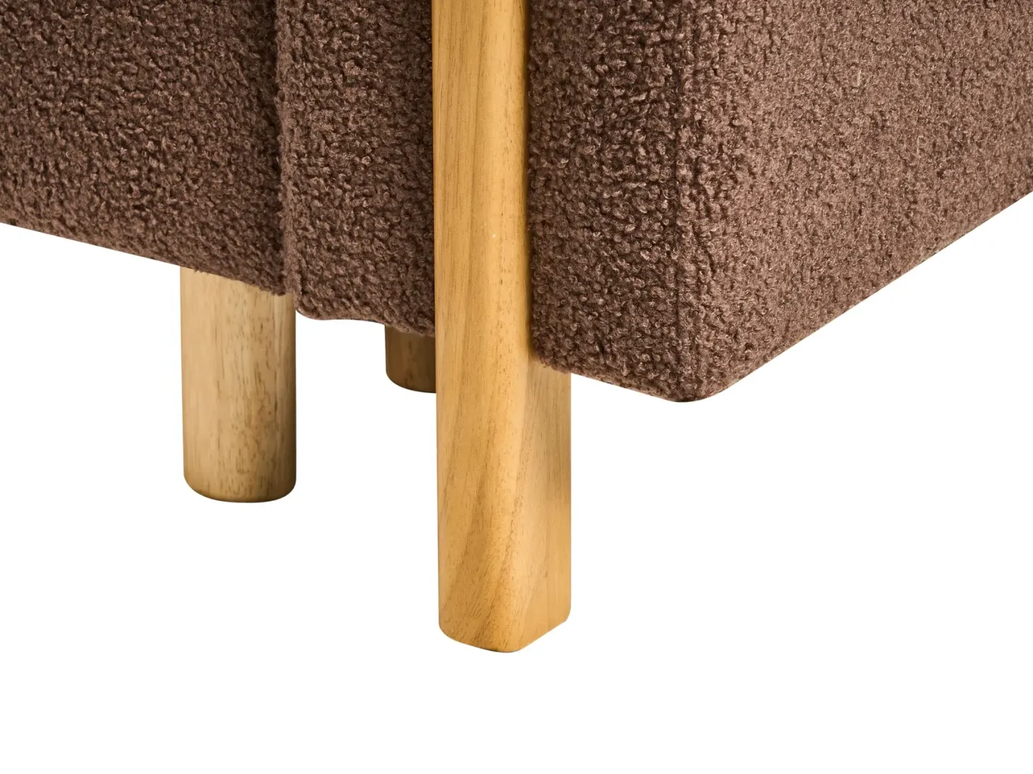 Sovesofa 3 personers KVAM Boucle Brun med opbevaring
