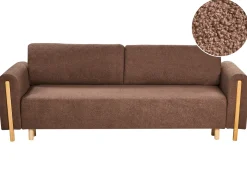 Sovesofa 3 personers KVAM Boucle Brun med opbevaring