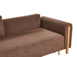 Sovesofa 3 personers KVAM Boucle Brun med opbevaring
