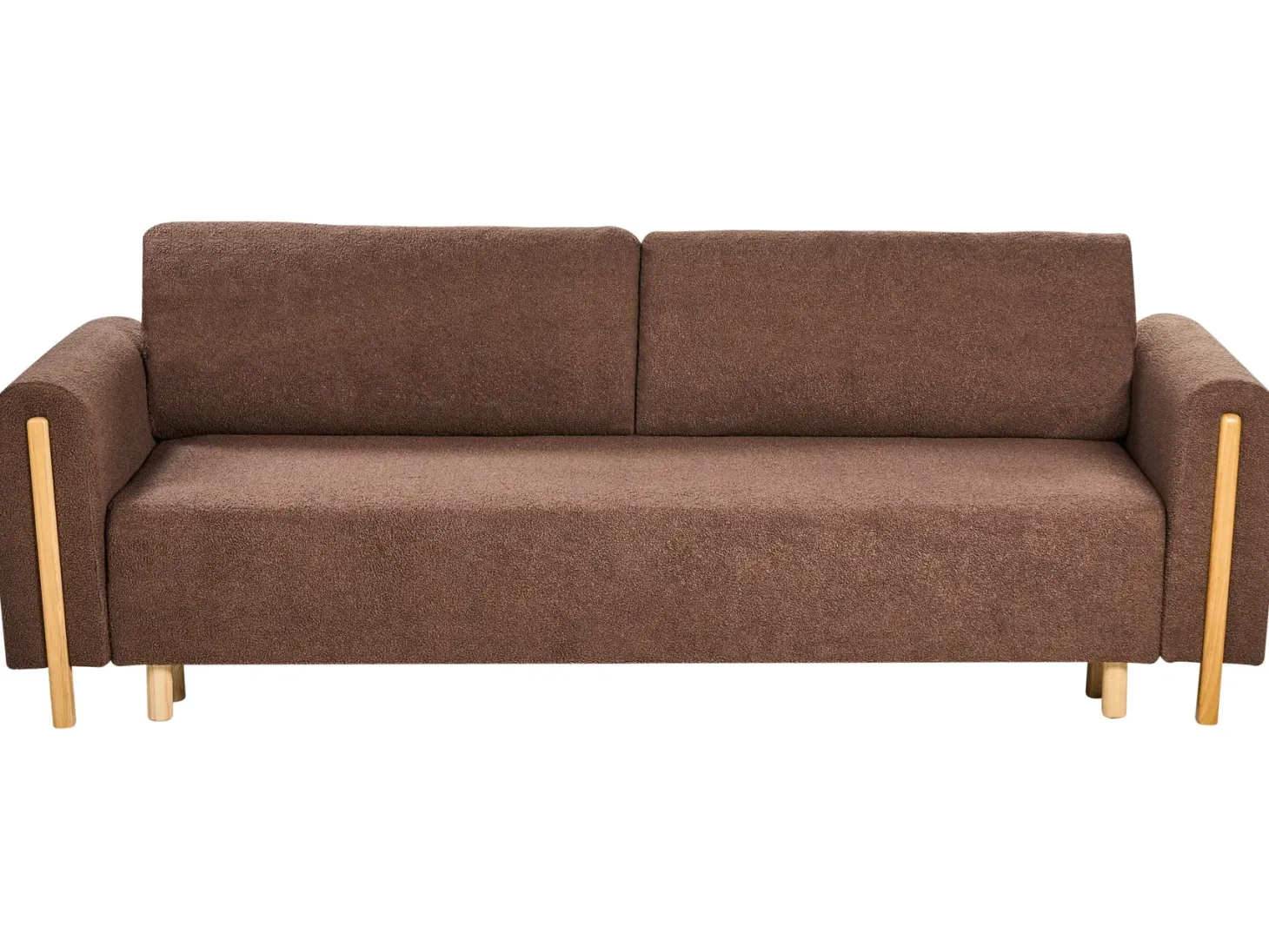 Sovesofa 3 personers KVAM Boucle Brun med opbevaring