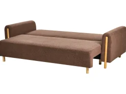 Sovesofa 3 personers KVAM Boucle Brun med opbevaring