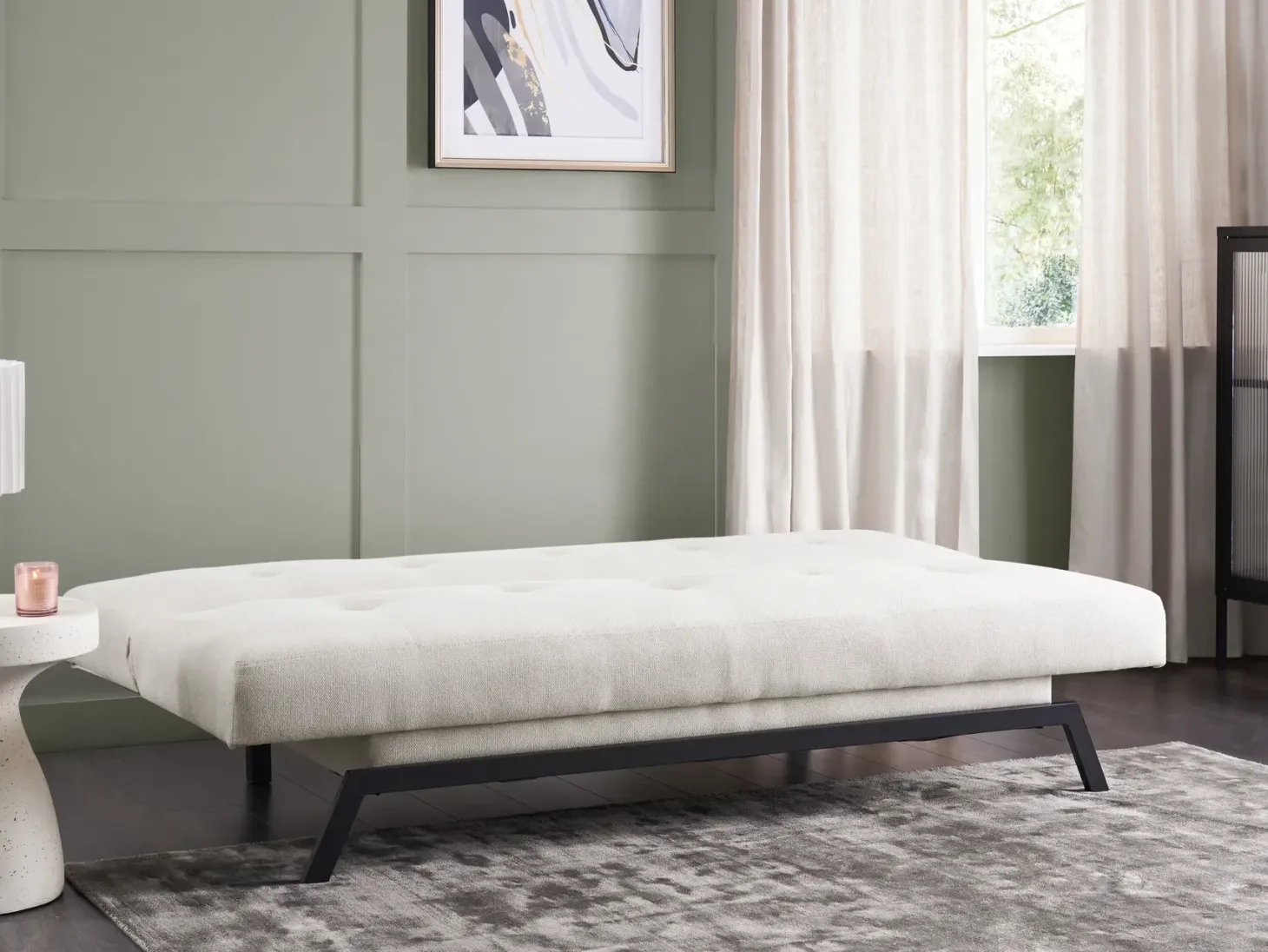 Sovesofa 3 personers LEEDS Hvid