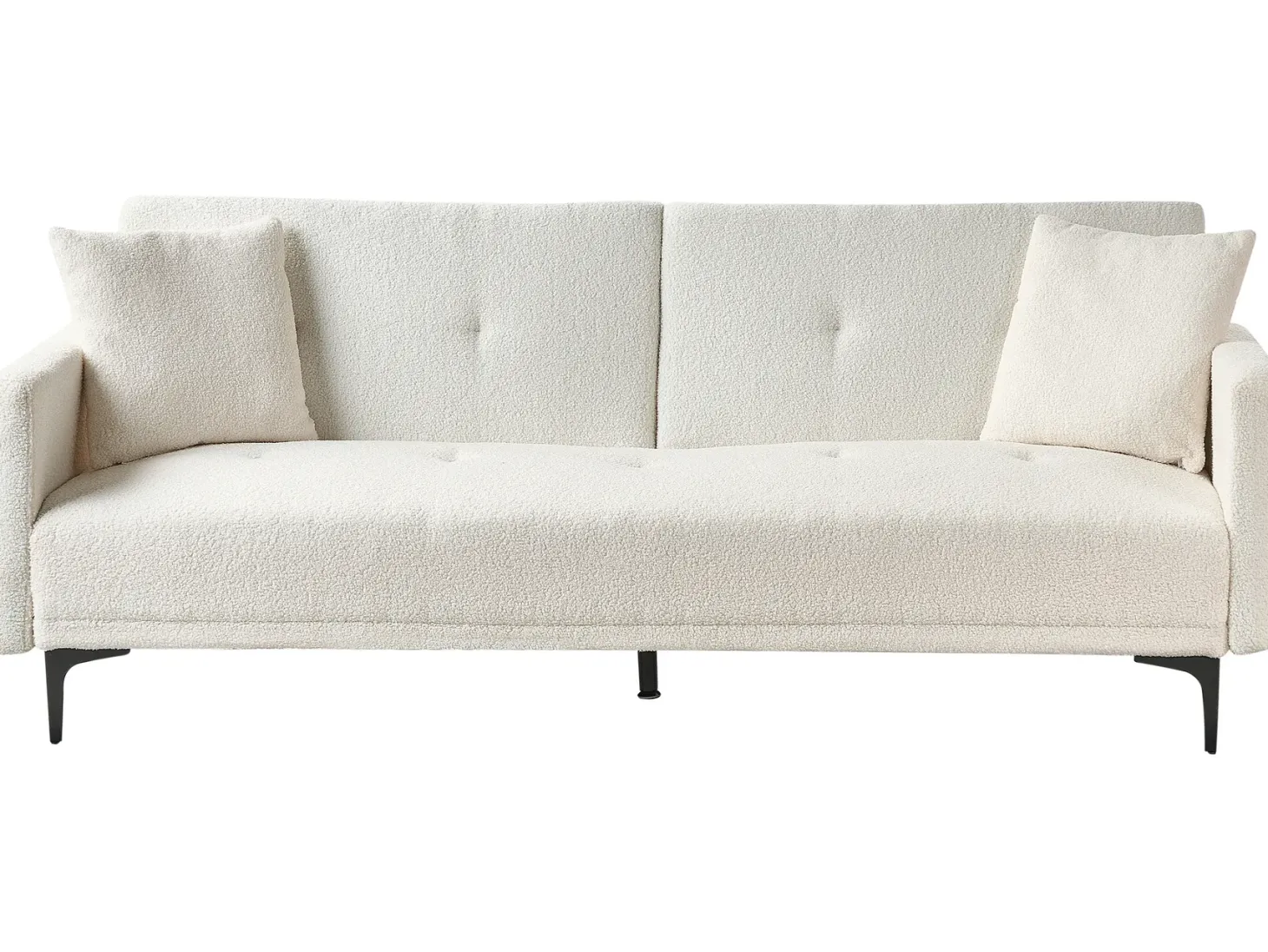 Sovesofa 3 personers LUCAN Boucle Cremehvid