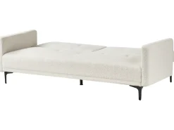 Sovesofa 3 personers LUCAN Boucle Cremehvid