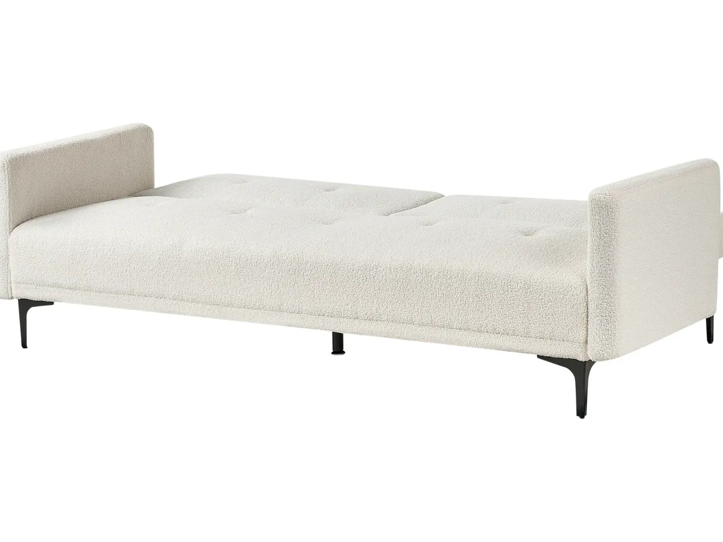 Sovesofa 3 personers LUCAN Boucle Cremehvid