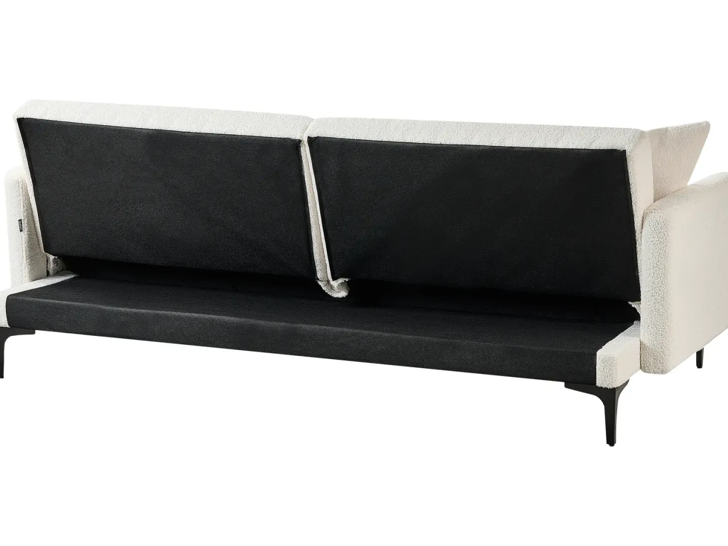 Sovesofa 3 personers LUCAN Boucle Cremehvid