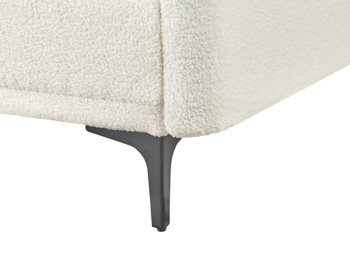 Sovesofa 3 personers LUCAN Boucle Cremehvid