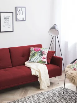 Sovesofa 3 personers LUCAN Mørkerød