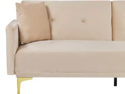 Sovesofa 3 personers LUCAN Velour Beige