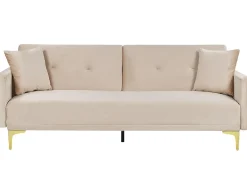 Sovesofa 3 personers LUCAN Velour Beige