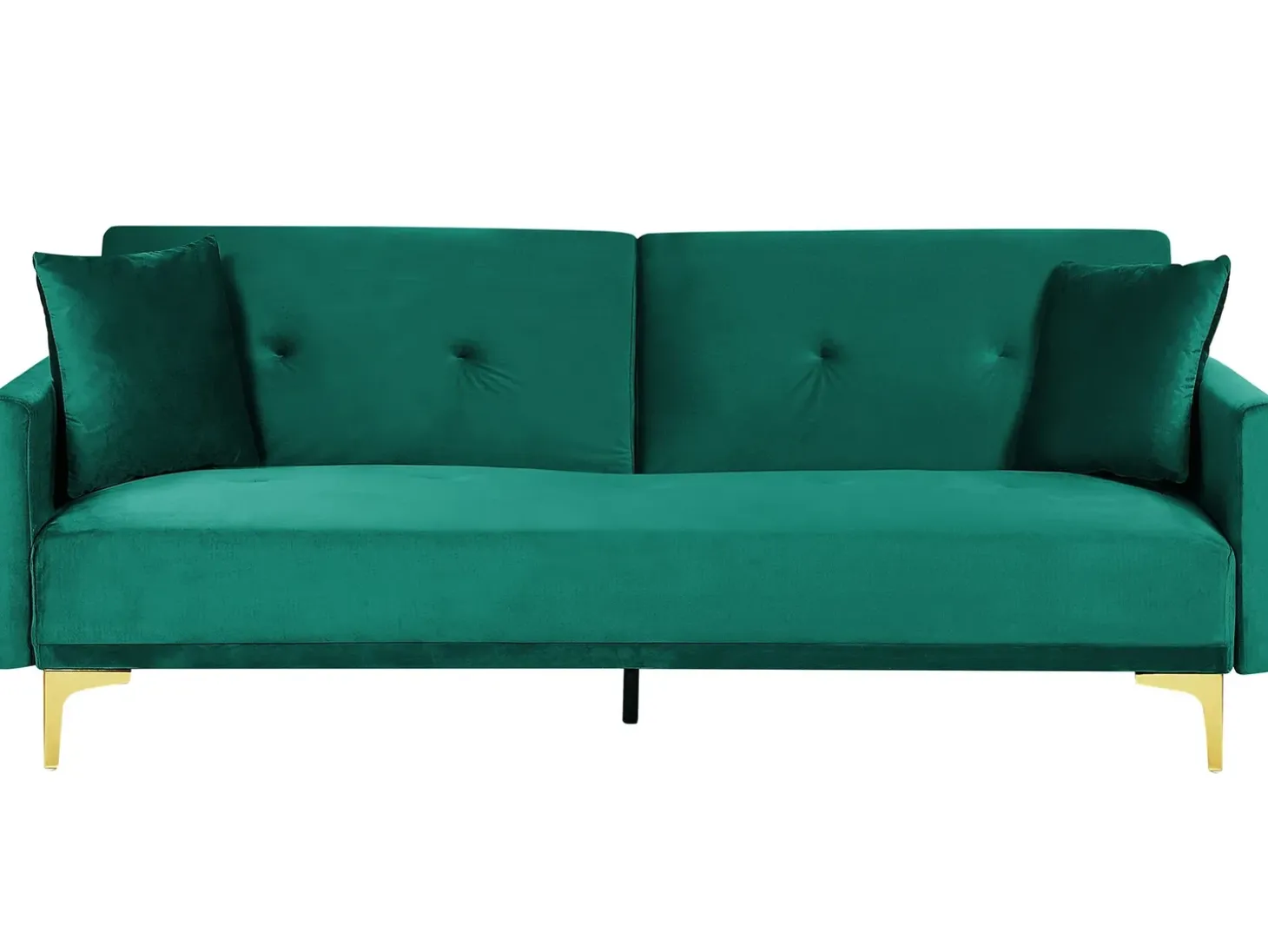 Sovesofa 3 personers LUCAN Velour Smaragdgrøn