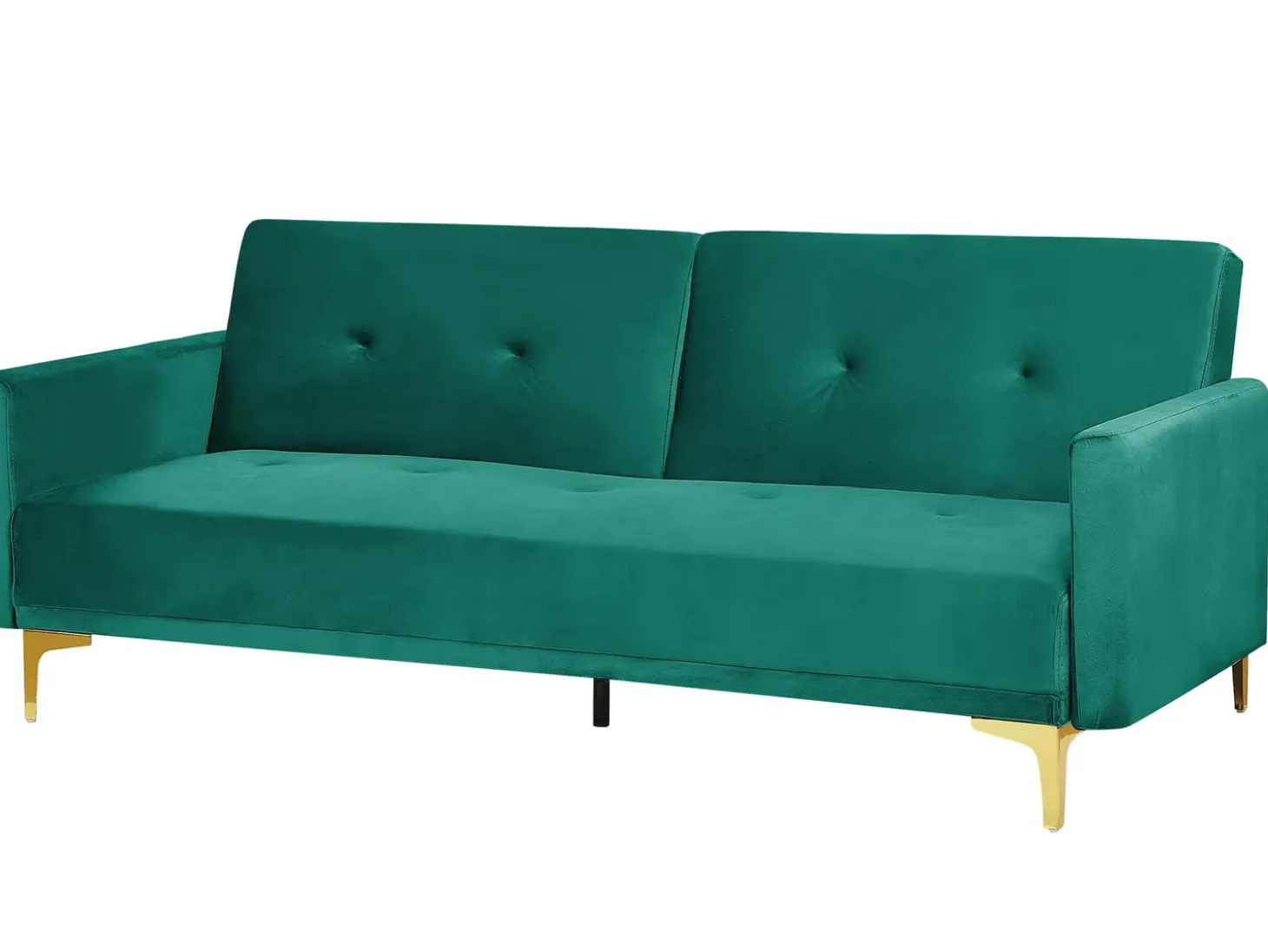 Sovesofa 3 personers LUCAN Velour Smaragdgrøn