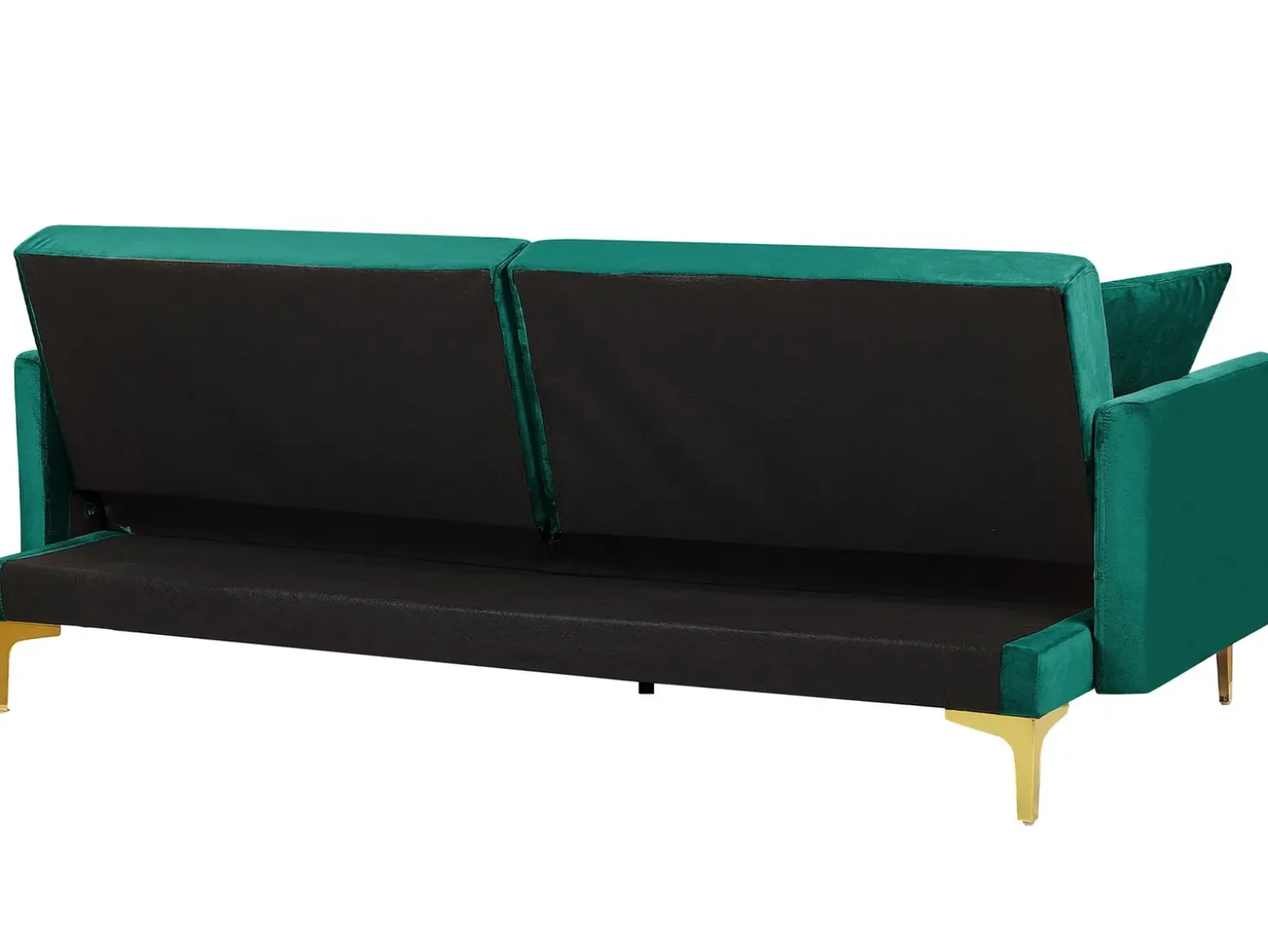 Sovesofa 3 personers LUCAN Velour Smaragdgrøn