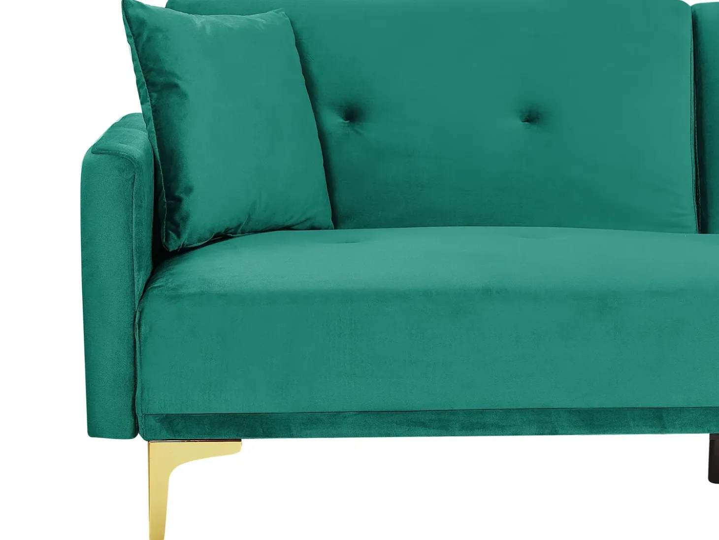 Sovesofa 3 personers LUCAN Velour Smaragdgrøn
