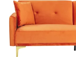 Sovesofa 3 personers LUCAN Velour Orange