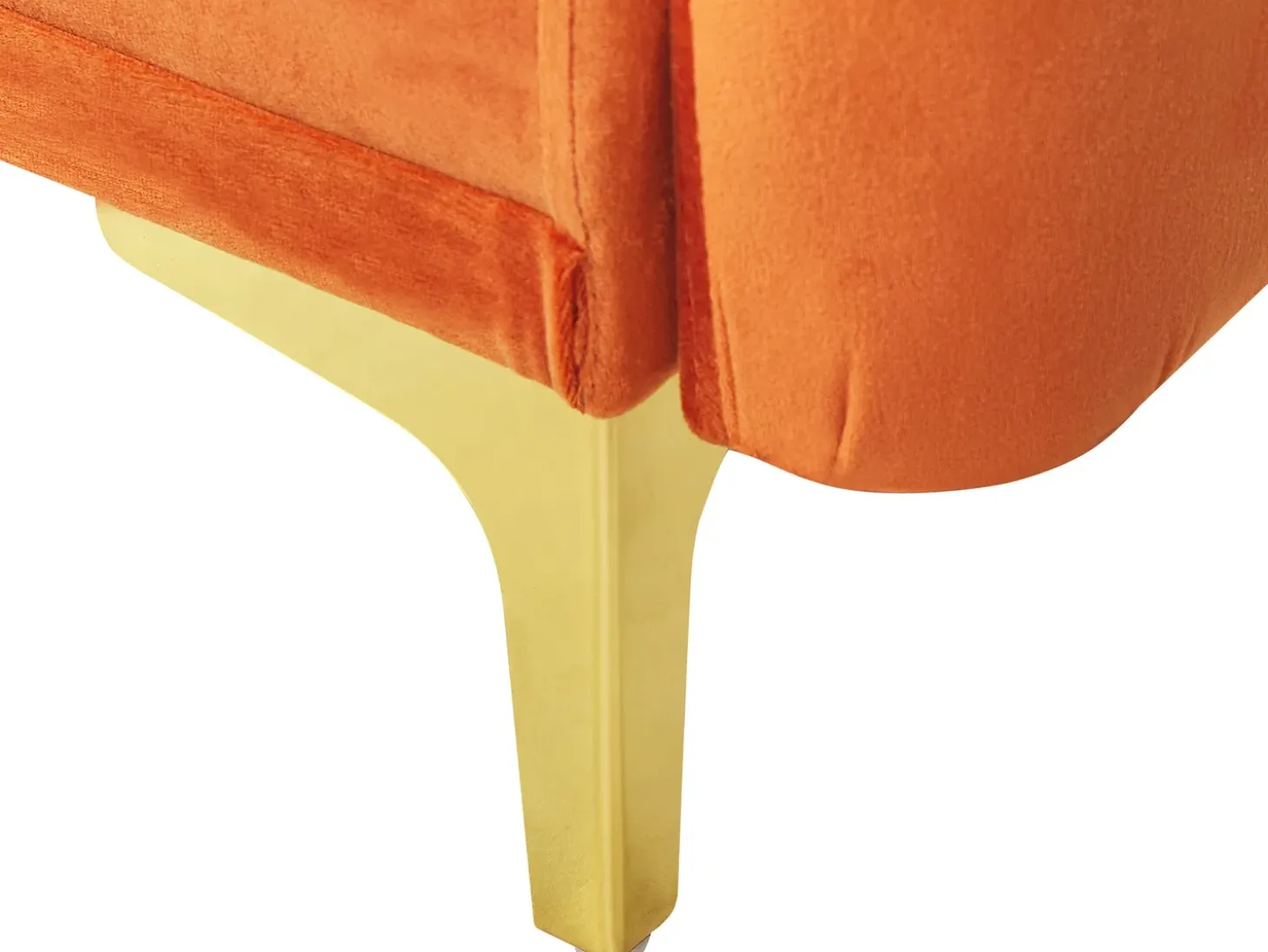 Sovesofa 3 personers LUCAN Velour Orange