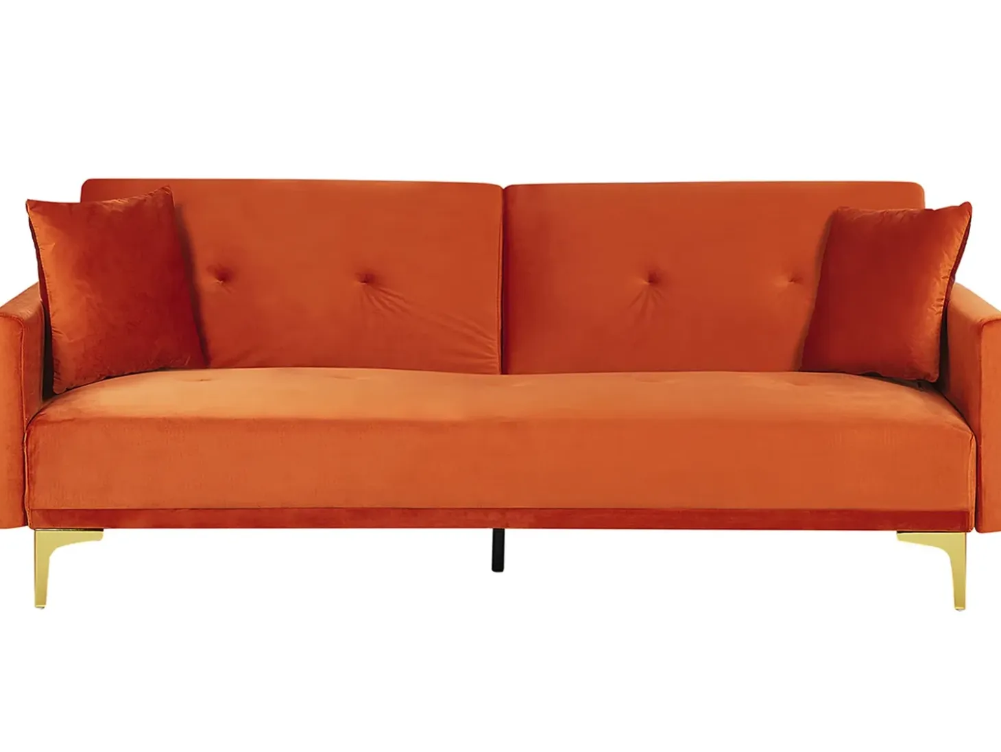 Sovesofa 3 personers LUCAN Velour Orange