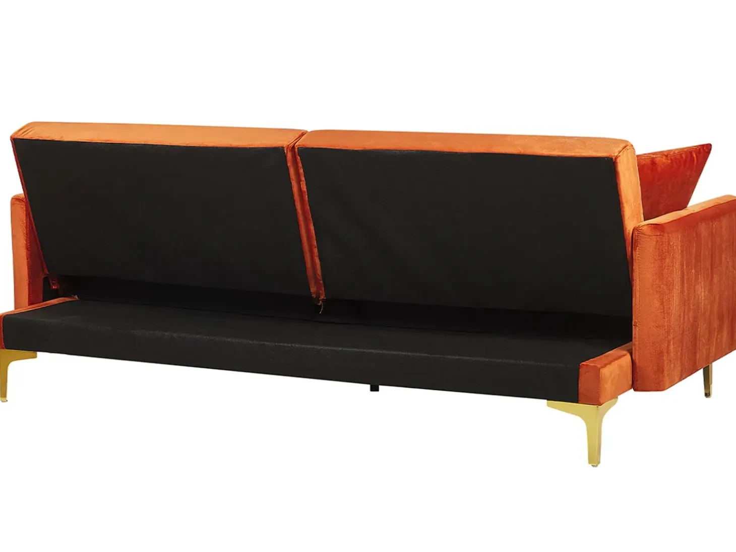 Sovesofa 3 personers LUCAN Velour Orange
